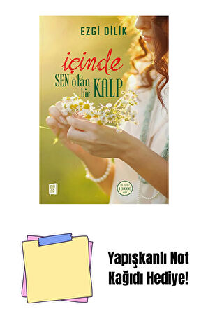 İçinde Sen Olan Bir Kalp + Yapışkanlı Not Kağıdı