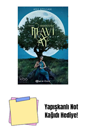 Mavi Ay + Yapışkanlı Not Kağıdı