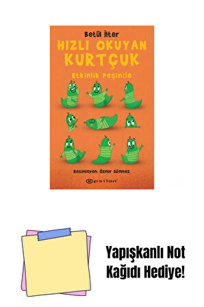Hızlı Okuyan Kurtçuk Etkinlik Peşinde + Yapışkanlı Not Kağıdı