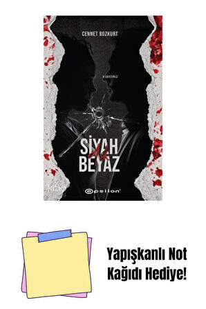 Siyah Beyaz 2 Aşk + Yapışkanlı Not Kağıdı