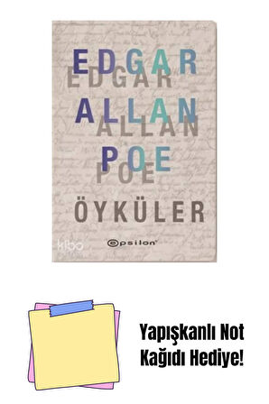 Seçme Öyküler (Edgar Allan Poe) (Sert Kapak) + Yapışkanlı Not Kağıdı