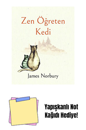 Zen Öğreten Kedi + Yapışkanlı Not Kağıdı