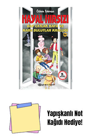 Hayal Hırsızı Bay Çatlak Kafa ve Kara Bulutlar Kra + Yapışkanlı Not Kağıdı