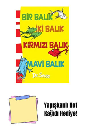 Bir Balık İki Balık Kırmızı Balık Mavi Balık + Yapışkanlı Not Kağıdı