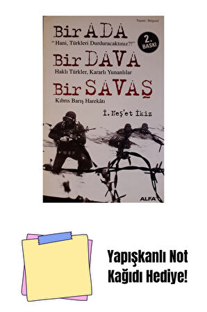 Bir Ada - Bir Dava - Bir Savaş + Yapışkanlı Not Kağıdı