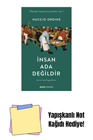 İnsan Ada Değildir + Yapışkanlı Not Kağıdı