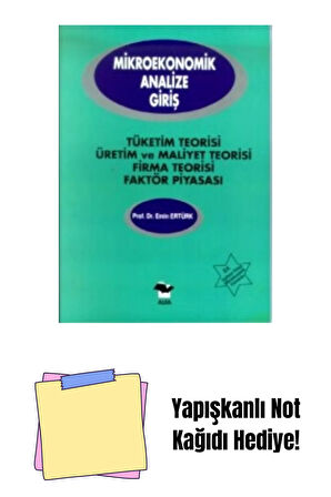 Mikroekonomik Analize Giriş + Yapışkanlı Not Kağıdı