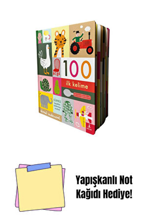 100 İlk Kelime (Ciltli) + Yapışkanlı Not Kağıdı