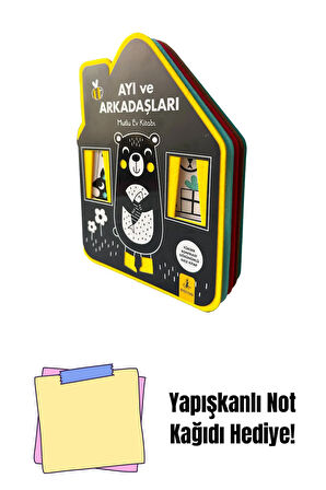 Ayı ve Arkadaşları (Keçe Kitap) + Yapışkanlı Not Kağıdı