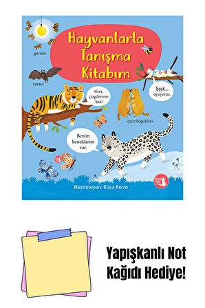 Hayvanlarla Tanışma Kitabım (Ciltli) + Yapışkanlı Not Kağıdı