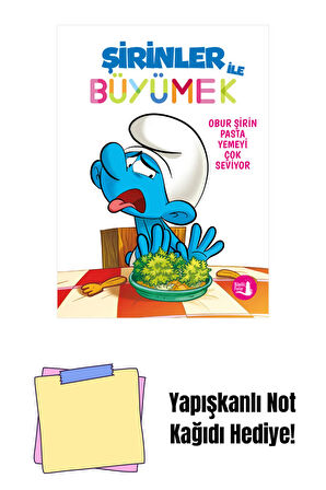 Şirinler ile Büyümek 3 - Obur Şirin Pasta Yemeyi Çok Seviyor + Yapışkanlı Not Kağıdı