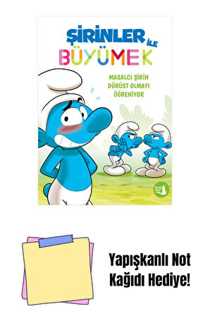 Şirinler ile Büyümek 6 - Masalcı Şirin Dürüst Olmayı Öğreniyor + Yapışkanlı Not Kağıdı