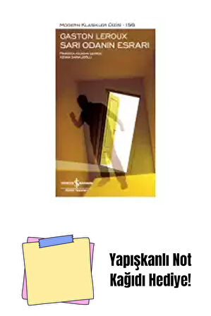Sarı Odanın Esrarı – Sert Kapak + Yapışkanlı Not Kağıdı