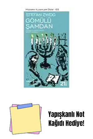 Gömülü Şamdan + Yapışkanlı Not Kağıdı