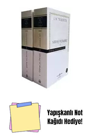 Savaş ve Barış 2 Cilt + Yapışkanlı Not Kağıdı