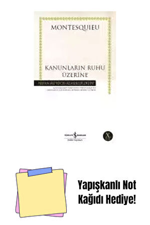Kanunların Ruhu Üzerine + Yapışkanlı Not Kağıdı