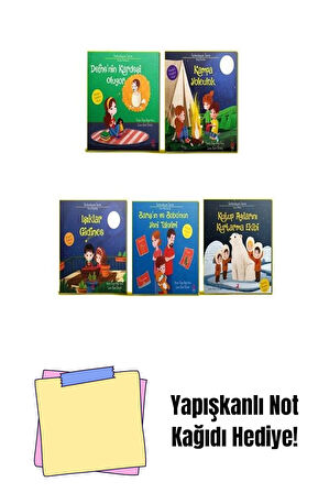 Farkındayım Serisi 5 Kitaplık Set + Yapışkanlı Not Kağıdı