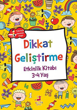 3-4 Yaş Dikkat Geliştirme + Yapışkanlı Not Kağıdı