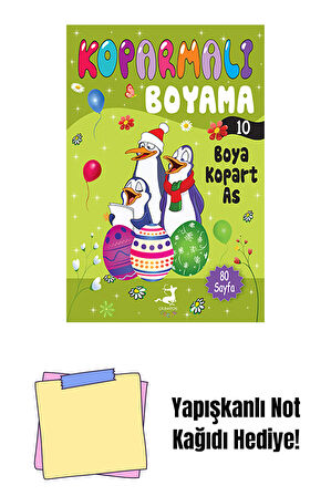 Koparmalı Boyama 10 + Yapışkanlı Not Kağıdı