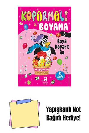 Koparmalı Boyama 5 + Yapışkanlı Not Kağıdı