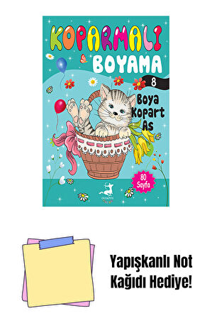 Koparmalı Boyama 8 + Yapışkanlı Not Kağıdı
