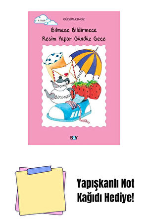 Bilmece Bildirmece Resim Yapar Gündüz Gece + Yapışkanlı Not Kağıdı