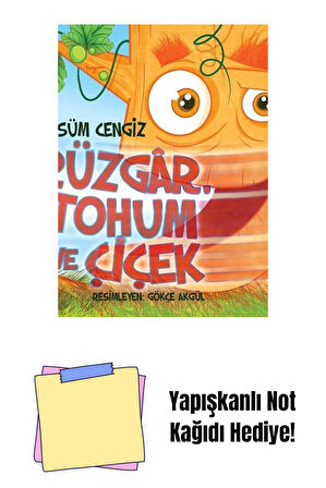 Rüzgar Tohum ve Çiçek + Yapışkanlı Not Kağıdı