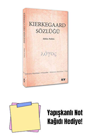 Kierkegaard Sözlüğü + Yapışkanlı Not Kağıdı
