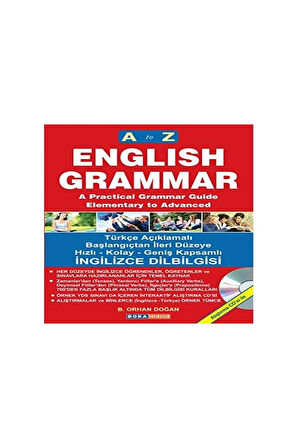 A'dan Z'ye İngilizce Dilbilgisi (2 Renkli Baskı): Alıştırma CD'si İle + Yapışkanlı Not Kağıdı