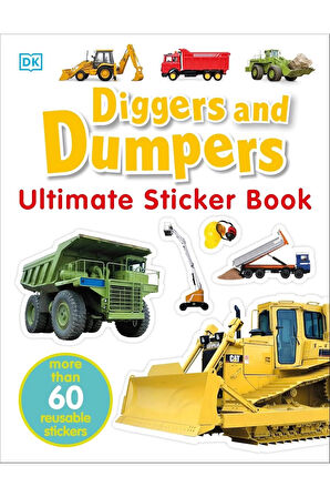 Diggers & Dumpers Ultimate Sticker Book (Kapak Resmi değişebilir) + Yapışkanlı Not Kağıdı