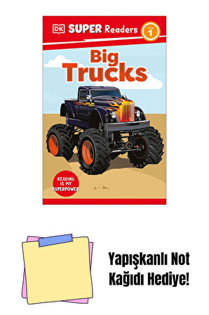 DK Super Readers Level 1 Big Trucks + Yapışkanlı Not Kağıdı