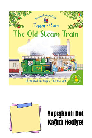Mini Old Steam Train + Yapışkanlı Not Kağıdı