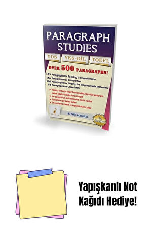 Pelikan Paragraph Studıes Yds Lys 5 Toefl: Over 500 Paragraphs! + Yapışkanlı Not Kağıdı