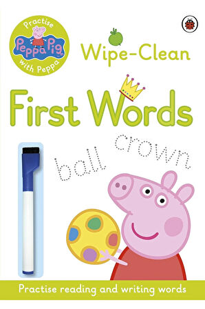 Peppa Pig: Practise with Peppa: Wipe-Clean First Words + Yapışkanlı Not Kağıdı