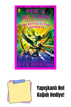 Percy Jackson and the Battle of the Labyrinth (Book 4) + Yapışkanlı Not Kağıdı