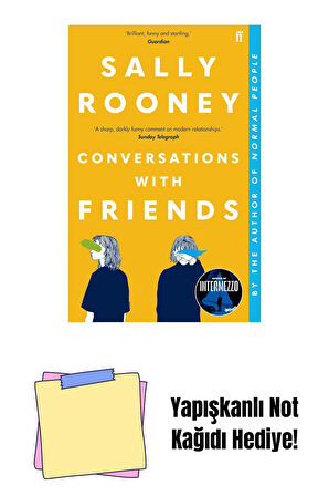 Conversations with Friends: 'Brilliant, funny and startling.' GUARDIAN + Yapışkanlı Not Kağıdı