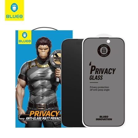 Premium Dokunma Tabaka Yansıma Anti-Peep Anti-Glare iPhone 16 Pro Ekran Koruyucu