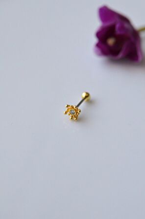 Zirkon Kıkırdak Küpesi Helix Piercing