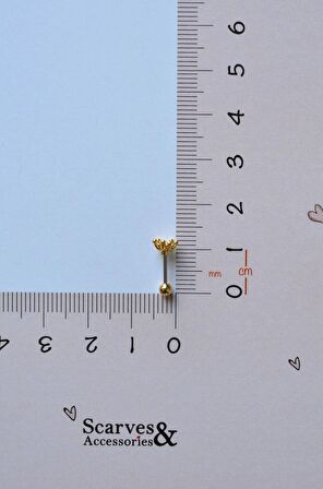 Zirkon Kıkırdak Küpesi Helix Piercing