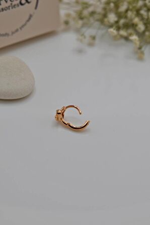 Kalpli Halka Tragus Piercing Helix Kıkırdak Küpesi