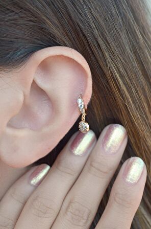 Sallantılı Halka Piercing Helix Kıkırdak