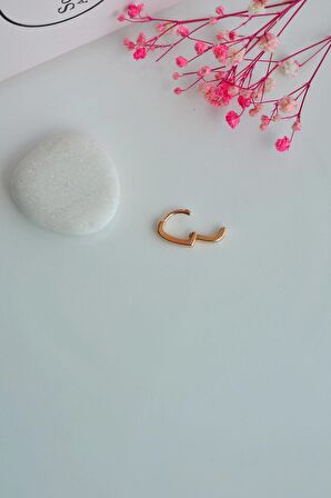 Kalp Model Halka Piercing Tragus Helix Kıkırdak Küpesi