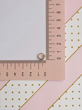 Renkli Kalp Halka Piercing Tragus Helix Kıkırdak Küpesi