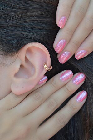 Düz Halka Piercing Tragus Helix Kıkırdak Küpesi