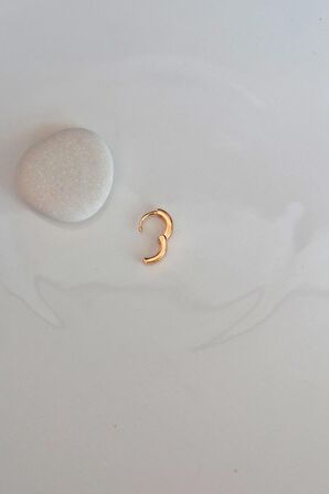 Düz Halka Piercing Tragus Helix Kıkırdak Küpesi