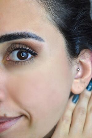 Gümüş Renk Çelik Top Piercing 8 mm