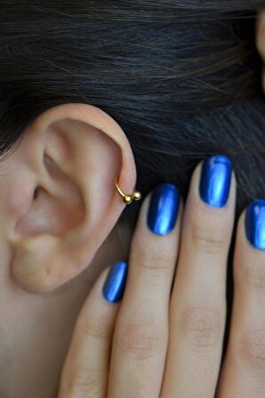 6 mm Gold Çelik Top Uçlu Piercing Tragus Helix Kıkırdak