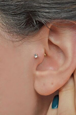 Tektaş Gold Çelik Top Piercing 8 mm