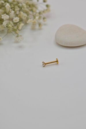 Tektaş Gold Çelik Top Piercing 8 mm