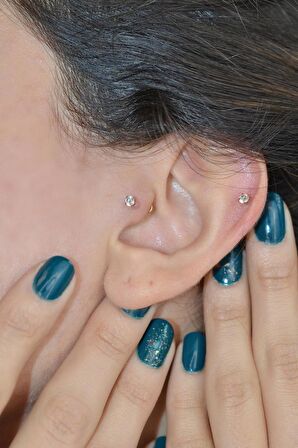 Tektaş Gold Çelik Top Piercing 8 mm
